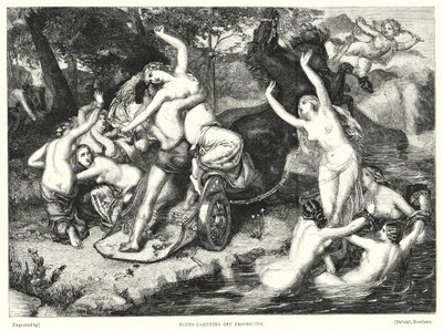 Pluton enlevant Proserpine (gravure) - Frederick Richard Pickersgill