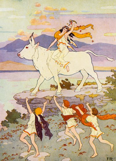 Europa agita la main et cria "Au revoir" - Frederick Richardson