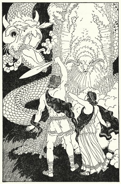 Jason a tiré son épée et a avancé - Frederick Richardson