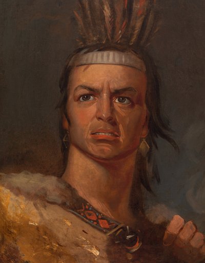 Edwin Forrest dans le rôle de Metamora, vers 1832 - Frederick Styles Agate