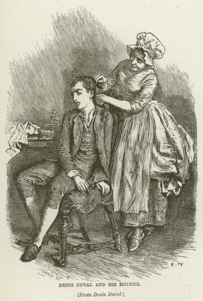 Denis Duval et sa mère - Frederick Walker