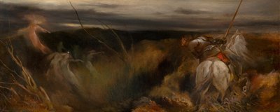 The Haunted Glen, the Intruder (huile sur carton) - Frederick Weekes