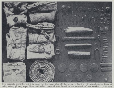 Objets trouvés dans l