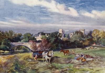 Château de Warwick depuis le pont - Frederick William Newton Whitehead