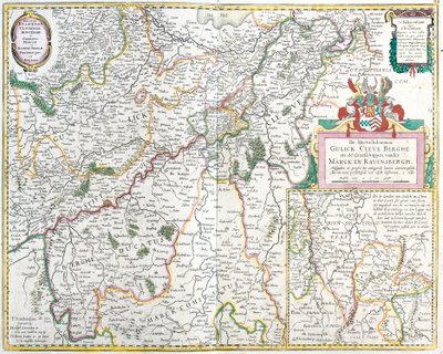Carte du Comté de Ravensberg (Allemagne) - Frederick de Wit
