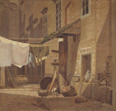 La cour arrière du palais de Charlottenborg - Frederik Hansen Sodring