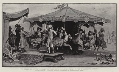 Le Manège, Visiteurs élégants à une foire de campagne au XVIIIe siècle - Frederik Hendrik Kaemmerer