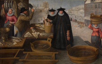 Marché aux poissons - Frederik Valckenborch