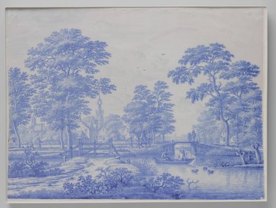 Plaque avec vue d