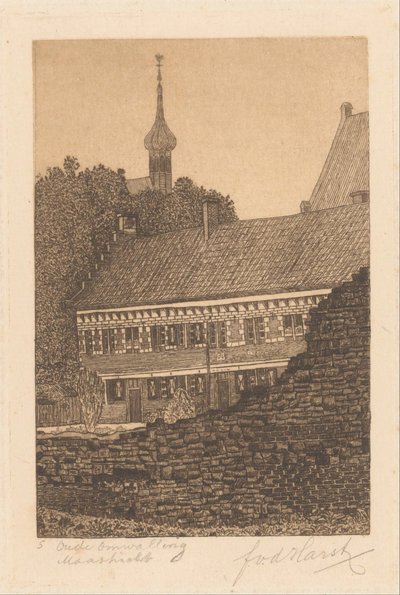 Ancienne enceinte, Maastricht - Frederik van der Harst (signed by artist)