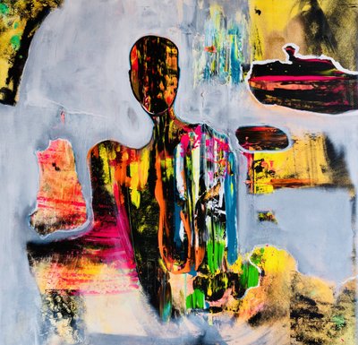 Figure abstraite colorée - Fredrik Olsen
