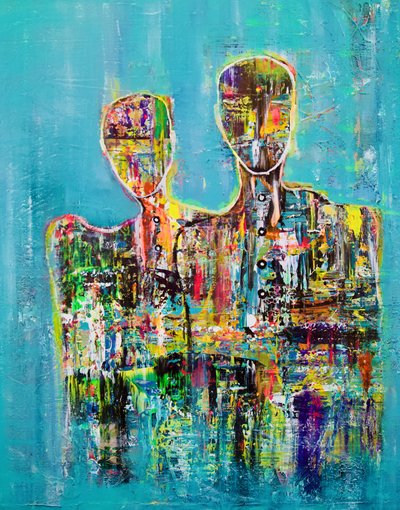 Couple abstrait moderne - Fredrik Olsen