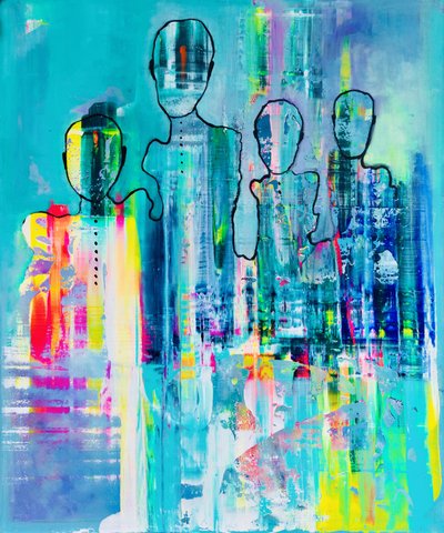 Une famille abstraite pleine de vie - Fredrik Olsen