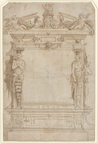 Conception pour un cadre architectural - French 16th Century