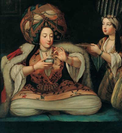 Appréciant le café, début du XVIIIe siècle - French Master