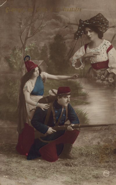 Un soldat guidé par la Liberté pense à la maison - French Photographer