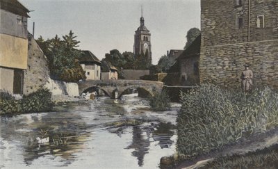 Arbois, Église et pont sur la Cuisance - French Photographer