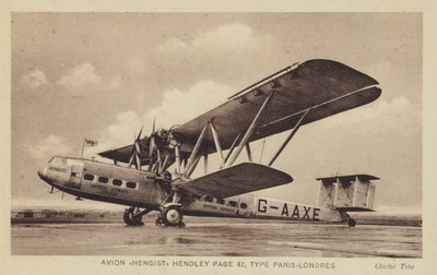 Avion Hengist Hendley Page 42, Type Paris-Londres - French Photographer