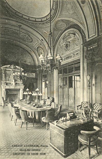Salle de réunion, banque Crédit Lyonnais, Paris - French Photographer