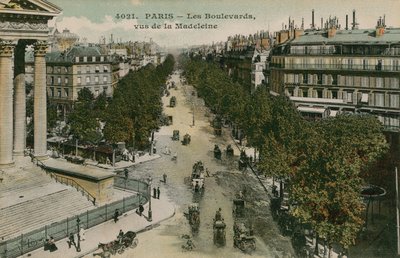 Boulevards de Paris, vus du Boulevard de la Madeleine - French Photographer