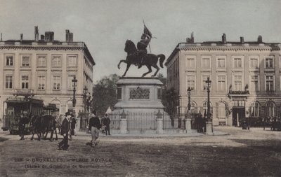 Bruxelles, Place Royale, Statue de Godefroid de Bouillon - French Photographer