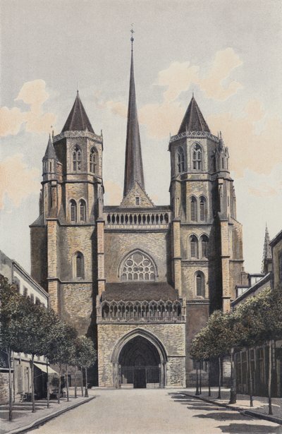 Dijon, Cathédrale Saint-Bénigne, Façade O - French Photographer