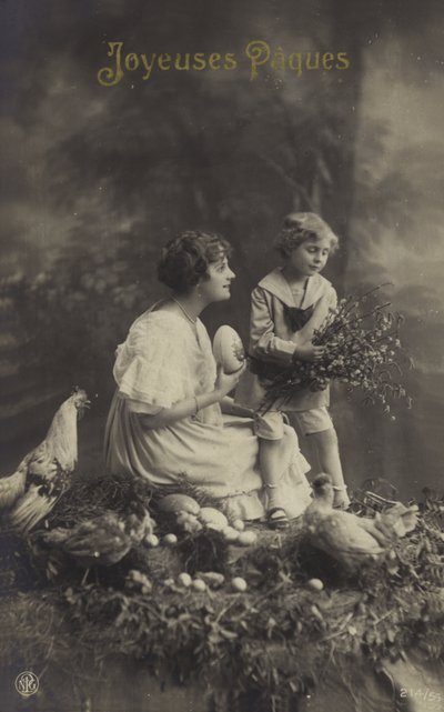 Carte de Pâques avec petit garçon - French Photographer