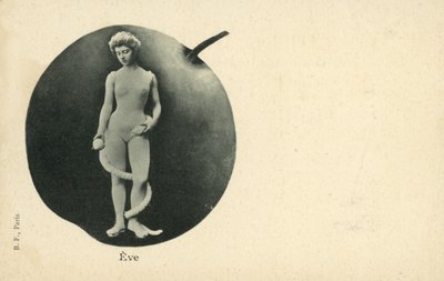 Ève avec serpent et pomme (photo n/b) - French Photographer