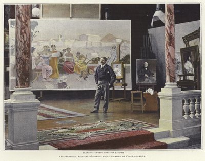 François Flameng dans son atelier - French Photographer