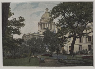 Jardin du directeur du Lycée Henri IV et le dôme du Panthéon, Paris - French Photographer