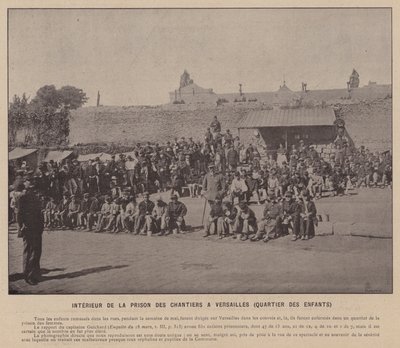 La Commune de Paris, Intérieur de la prison des Chantiers à Versailles, quartier des enfants - French Photographer