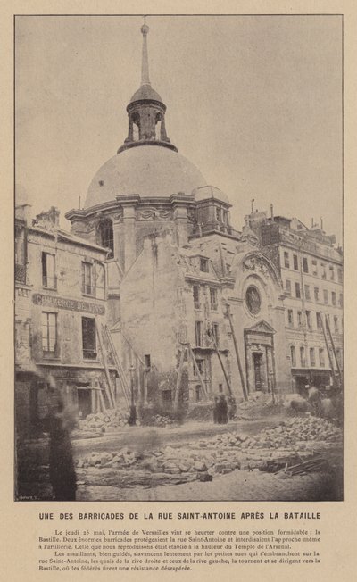 La Commune de Paris, une des barricades de la rue Saint-Antoine après la bataille - French Photographer