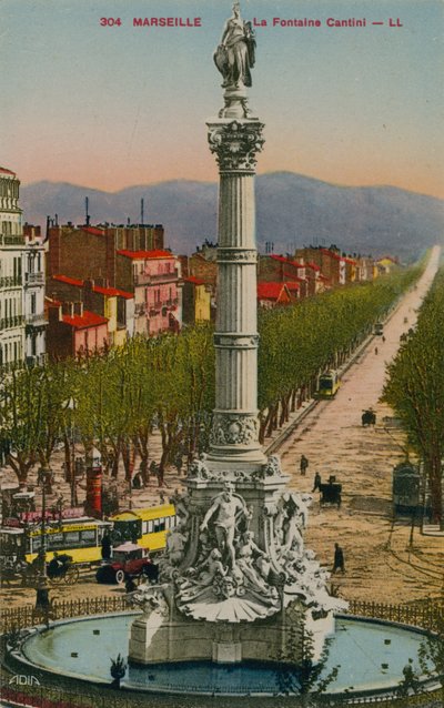 La Fontaine Cantini à Marseille. Construite par le sculpteur André Allar - French Photographer