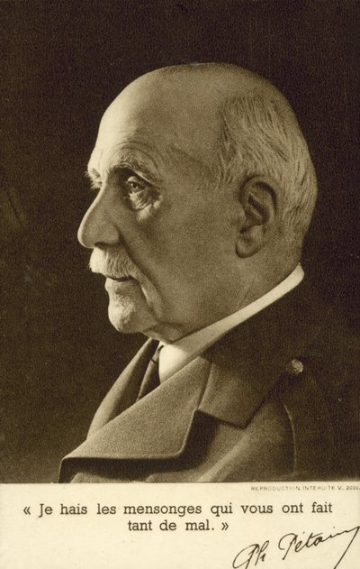Maréchal Philippe Pétain, soldat français et chef de la France de Vichy - French Photographer