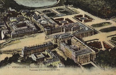 Vue panoramique du Palais et des Jardins de Versailles - French Photographer