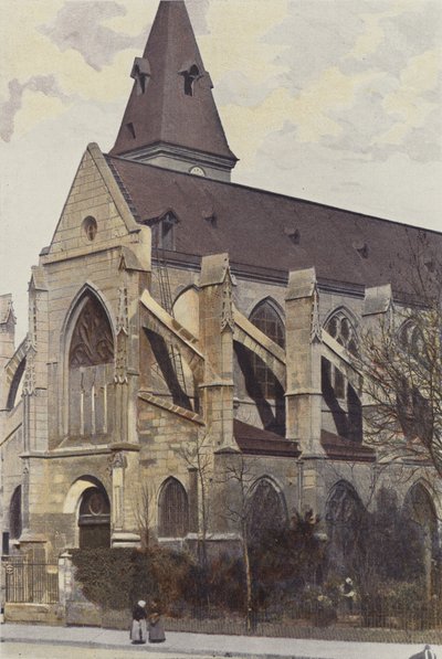 Paris, Église Saint-Médard, Porche O et vue latérale - French Photographer