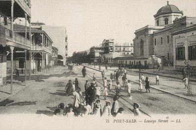Port-Saïd, Égypte : Rue Lesseps - French Photographer