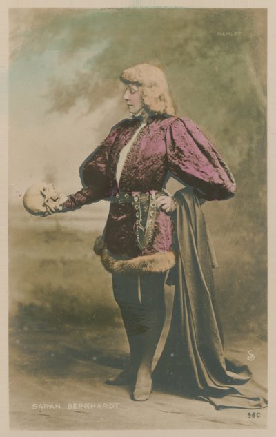 Sarah Bernhardt en costume de Hamlet - French Photographer