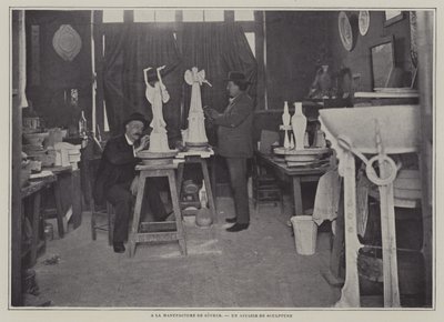 Atelier de sculpture à la manufacture de porcelaine de Sèvres, France - French Photographer