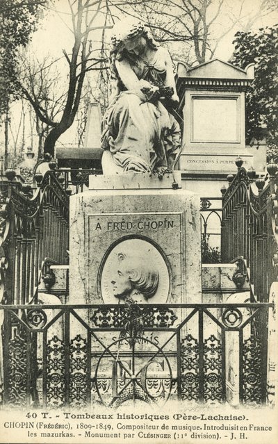 Tombe de Frédéric Chopin, Cimetière du Père Lachaise, Paris - French Photographer