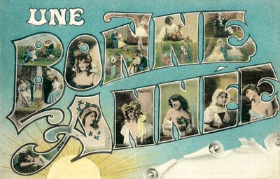UNE BONNE ANNÉE, lettrage surréaliste - French Photographer