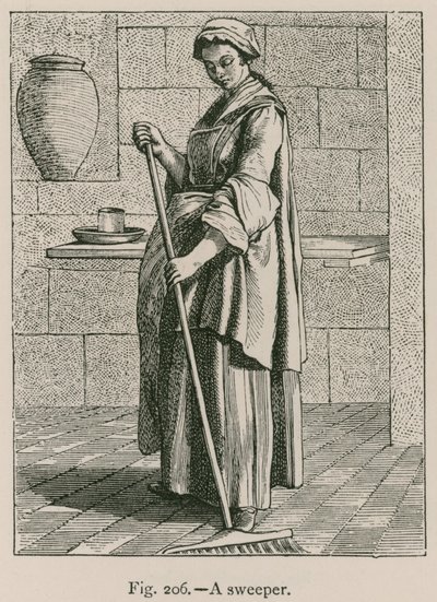 Un balayeur - French School