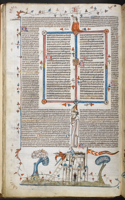 Une scène en bas de page d