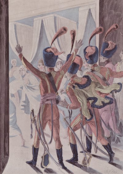 À la Hussarde - French School