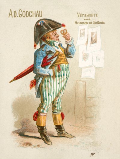 Publicité pour les vêtements pour hommes et enfants Ad Godchau - French School