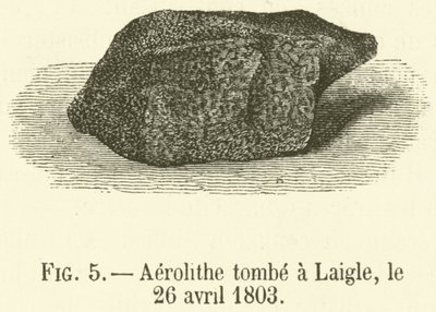 Aérolithe tombé à L