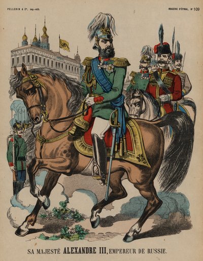 Alexandre III, tsar de Russie - French School