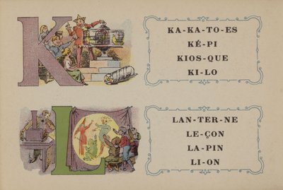Alphabet De La Phosphatine Falières (lithographie en couleur) - French School