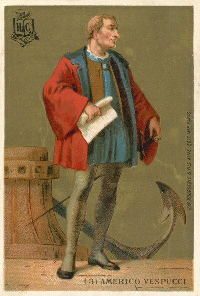 Amerigo Vespucci, navigateur italien - French School
