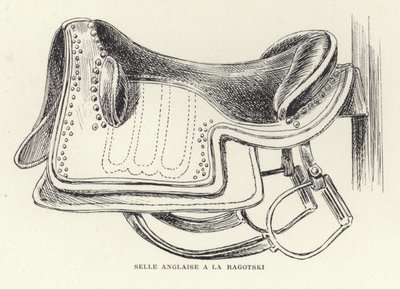 Une selle anglaise par Ragotski - French School